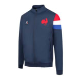 Sweat zippé LE COQ SPORTIF FFR présentation 2021/2022 bleu pour homme chez Ffr