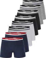 Kit com 8 Cuecas, modelo Boxer em Algodão da marca D’uomo - R$ 259,99