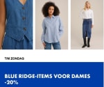 20% kassakorting op alle dames items van Blue Ridge® bij WE