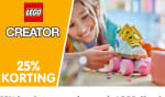 25% korting op ALLE LEGO Classic en LEGO Creator 3-in-1 bouwsets