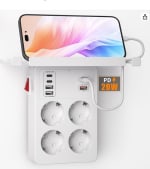 PD20W Ladron Enchufes con Interruptor,Carga Rápida PD3.0 y QC18W,4 por 22,94€