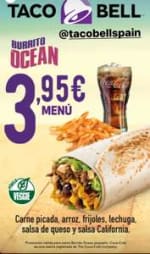 Taco Bell menú completo burrito ocean a 3,95€