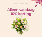 10% korting op alle boeketten bij Uwbloemenman