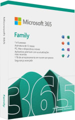 Microsoft 365 Family de Mídia Física por 12 Meses - R$ 199,90