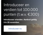 Tijdelijk 100.000 Membership Rewards (waarde €300) na aanmelding
