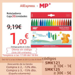 Rotuladores de 36 colores por 1 euro por uds limitados (empieza 18/12 a las 9h)