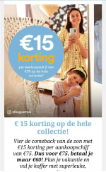 15€ korting bij aankoop van €75