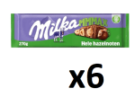 6 Tabletas de Milka MMMAX de Chocolate con Leche de los Alpes con Avellanas Enteras 270gr por 18.66€