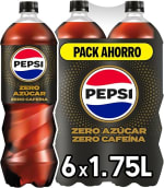 12 botellas Pepsi zero sin cafeína de 1.75 litros por 11,15€