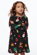 Jurk van katoenen tricot nu 2,99!