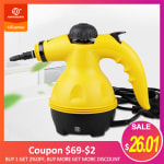 Limpiador de vapor eléctrico multiusos 220V con enchufe por 34,90€