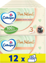 960 Pañuelos faciales Colhogar Pure Natural 12x80 - Caja de Faciales Suaves Biodegradables por 17,76€