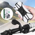 Zacro Soporte Movil Bici, Motor y Carrito de Bebe, Rotación 360°Soporte Movil por 6,99€