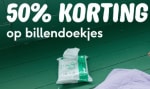 50% korting op alle billendoekjes van Naïf