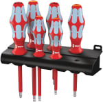 Wera 3165 i/6 Schroevendraaierset, roestvrij staal + rek voor €32,87 bij Amazon