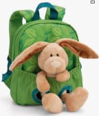 NICI mochila infantil azul 2 en 1 conejo rosa/verde por 14,99€