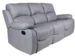 HomeliCanterbury Faux Leather 3-Seater Recliner Sofa - £359.99