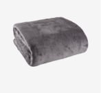 Plaid polaire Gulskolm - 220x240, Gris ou Taupe à 14,50€