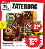 Alle varianten Magnum ijs voor €1,99 bij Dirk