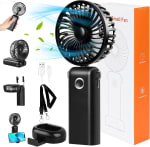 Ventilador portátil recargable con batería de 3000mAh por 7,79€