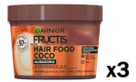 3 Botes de Garnier Fructis Hair Food COCO Mascarilla 3 en 1 - 400 ml por 11.08€