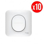 Lot de 10 va-et-vient Schneider OVALIS - 10A - vis griffes - blanc à 29,90€