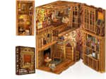 Cutefun miniatura de la Casa de Muñecas DIY Book Nook Kit Equipo de Madera con Muebles y Luces LED por 24,59€