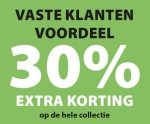 30% korting op alles bij terStal