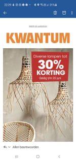 diverse lampen met een korting tot -30%