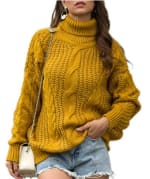 Jywmsc Suéter De Cuello Alto Mujer De Punto Invierno por 23,75€