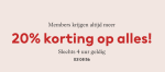 20% EXTRA korting op de sale bij H&M