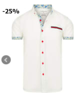 Nagata - overhemd - korte mouw - wit voor €29,99