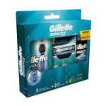 Kit de Gillette Mach3 Acqua Grip com Aparelho de Barbear + 2 refis e Espuma - R$ 27,90