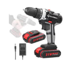 Taladro inalámbrico Geevorks con 2 baterías por solo 26,97€