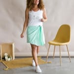 Falda de mujer turquesa por 1€ - Ropa