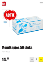 Dirk 50 mondkapjes €15