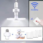 Alojamiento para bombilla inalámbrico RF 433Mhz + interruptor inalámbrico por 8,92€