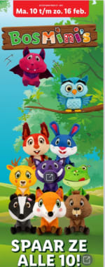 Spaar gratis Bosmini’s bij besteding van 10 euro bij de Lidl