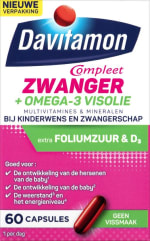 Davitamon Compleet Zwanger Omega-3 Visolie 60 capsules voor €9,49 bij Bol.com