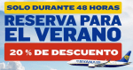 20% Descuento en tus reservas de vuelos para verano