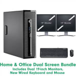 Home & Office Dual Screen Bundle Intel Core i3 - Windows 10 Grade B £85 @ Stone refurb