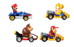 Pack de 4 véhicules Hot Wheels de Mario Kart à 34,99€