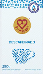 Café Torrado e Moído a Vácuo Descafeinado com 5 uni - R$ 68,17