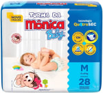 Fralda Turma Mônica Baby Jumbo M com 28 Unidades - R$ 23,11