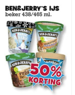 Ben & Jerry's met 50% korting bij Boon's Markt
