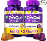 ZzzQuil Natura Pastillas Para Dormir de Melatonina pura, 2x72 gummies por 36,69€