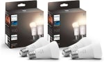 Pack 4 bombillas Philips Hue White E27 lámpara compatible con Amazon Alexa por 35,99€
