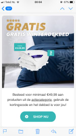 Dekbed discounter gratis winter dekbed twv 139€