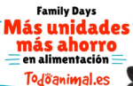 Family Days 5% y 10% dto por compra de 2 o 3 unidades respectivamente de productos de alimentación