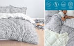 Bedsure Funda Nórdica Cama 180 Estampada Reversible